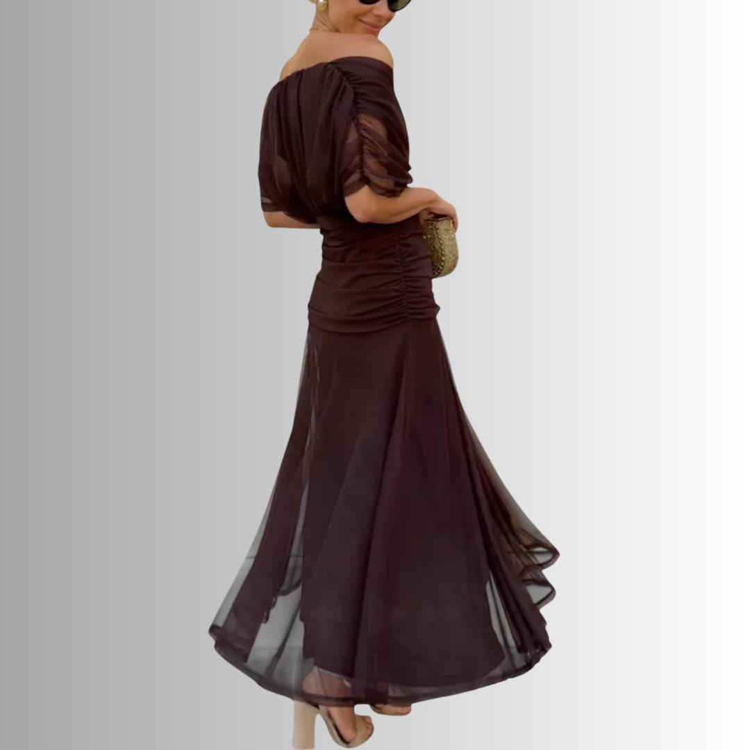 Laura | Draped V Neck Maxi