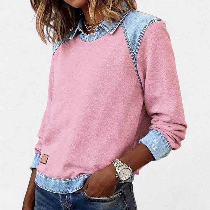 Zailah | Two-Tone Contrast Sweater