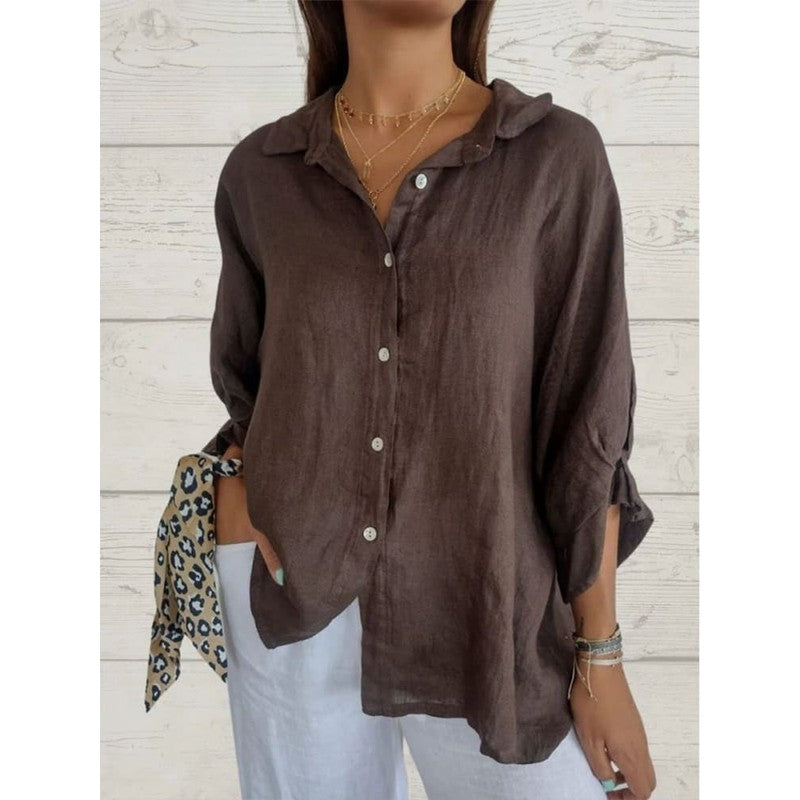 Sabine | Relaxed Button-Front Blouse