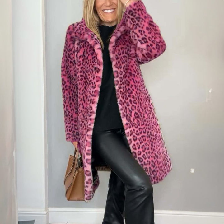 Dainna | Long Leopard Print Coat