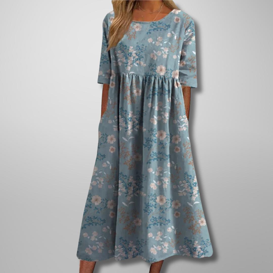 Margaret | Short Sleeve Loose Fit Midi