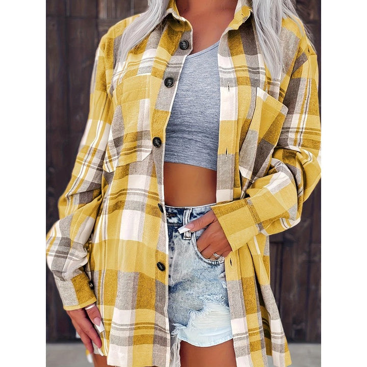 Margot | Oversized Plaid Long-Sleeve Shirt