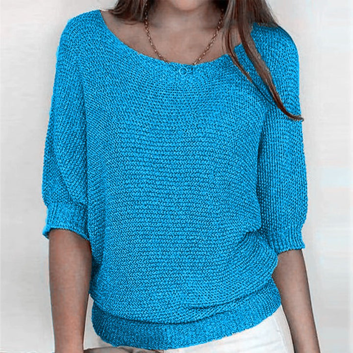 Brigitte | Relaxed Knit Off-Shoulder Sweater