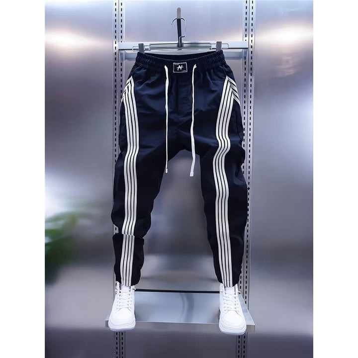 Matteo | Striped Panel Cargo Joggers