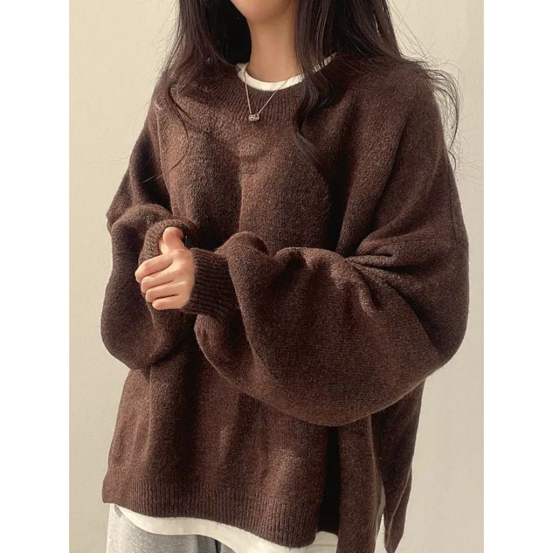 Vida | Oversized Crewneck Knit Sweater