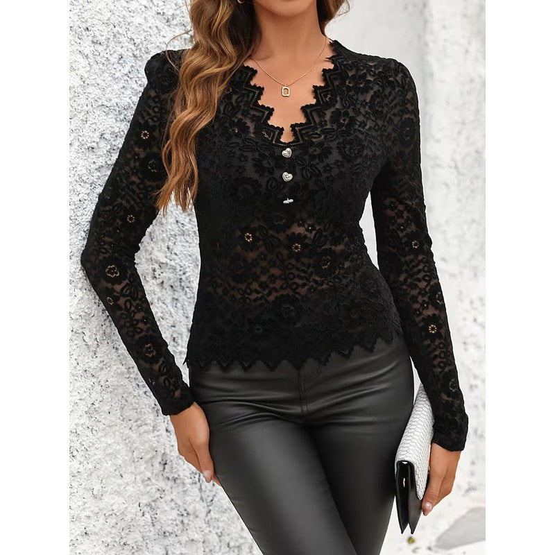 Juliet | Floral V-Neck Blouse