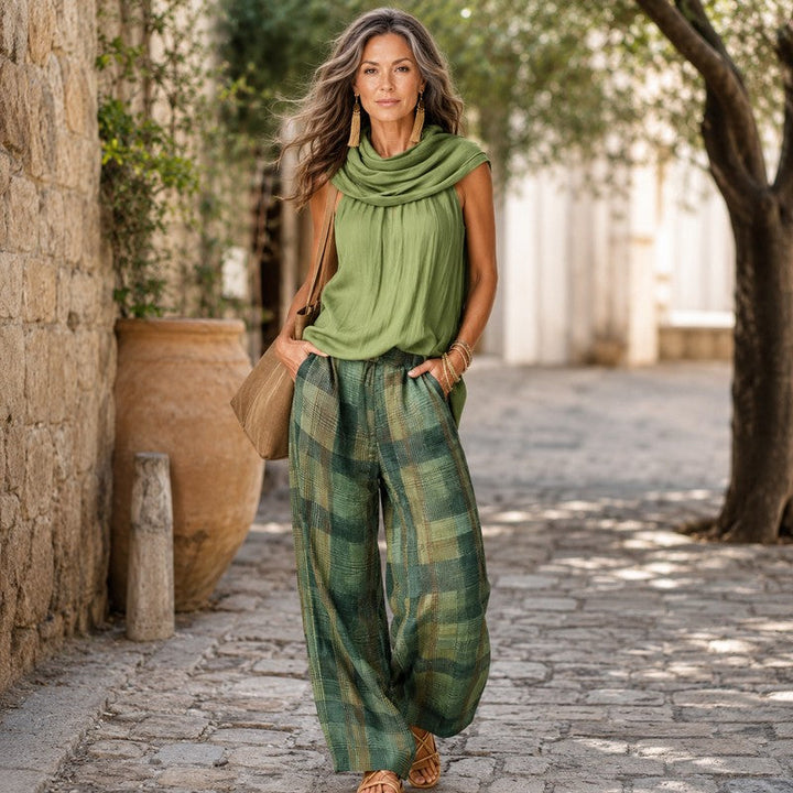 Marianne | Gathered-Neck Three-Piece Set