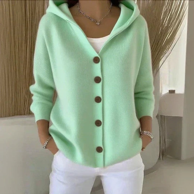 Rocío | Flared Hooded Cardigan Jacket
