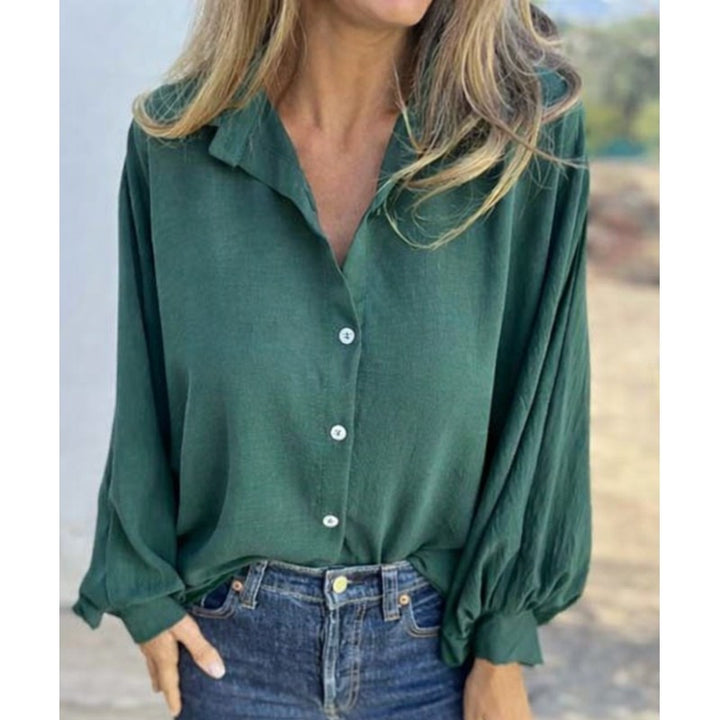 Hollynn | Relaxed Fit Lantern Sleeve Shirt