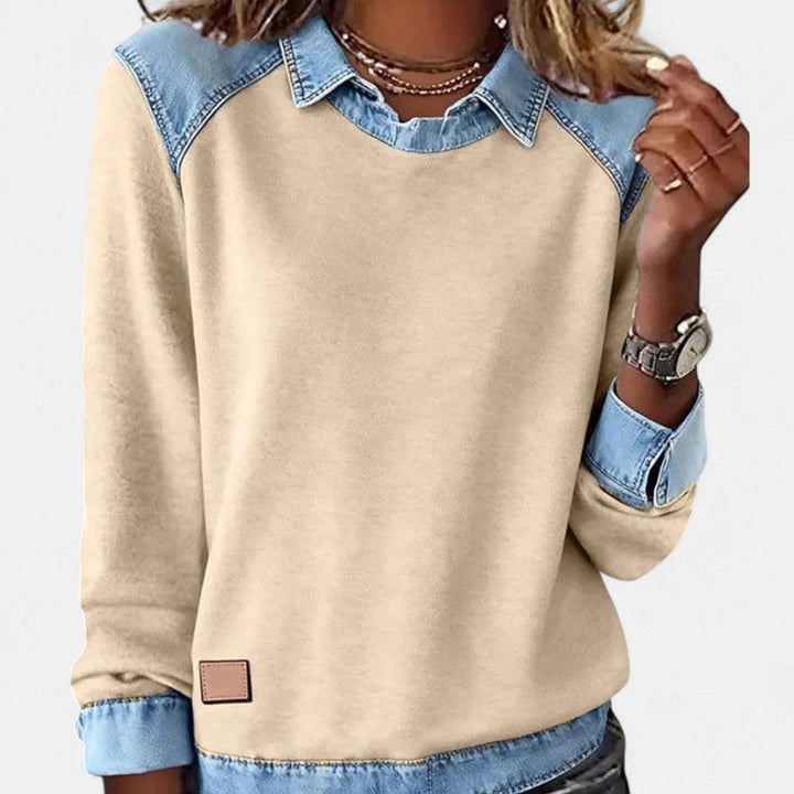 Zailah | Two-Tone Contrast Sweater