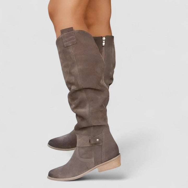 Charlotte | Knee-High Boots with Ankle Detail