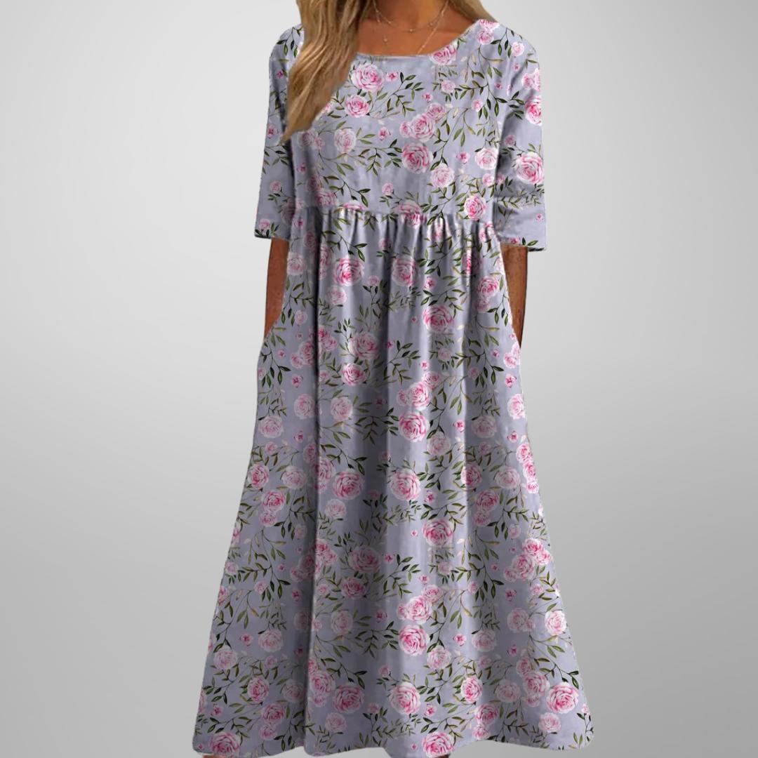 Margaret | Short Sleeve Loose Fit Midi
