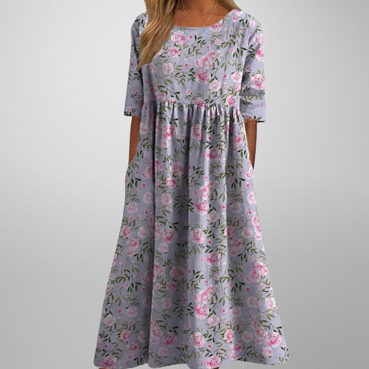 Margaret | Short Sleeve Loose Fit Midi