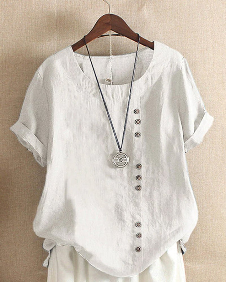 Birdie | Relaxed Button Detail Top
