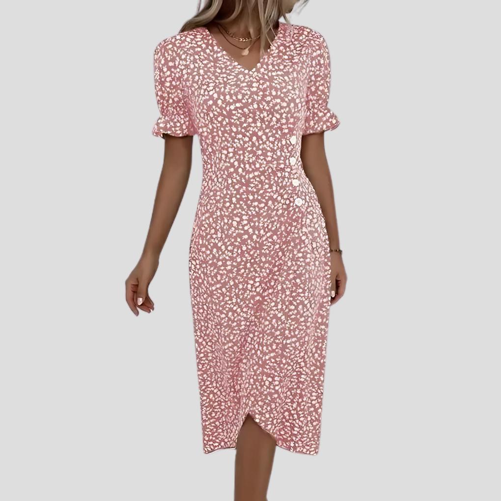 Julia | Women’s Elegant Floral Midi Dress