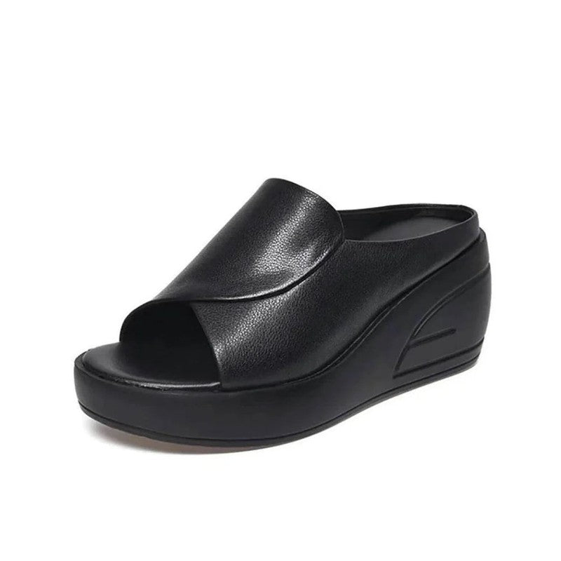 Eliza | Comfortable Slip-On Wedge Sandal