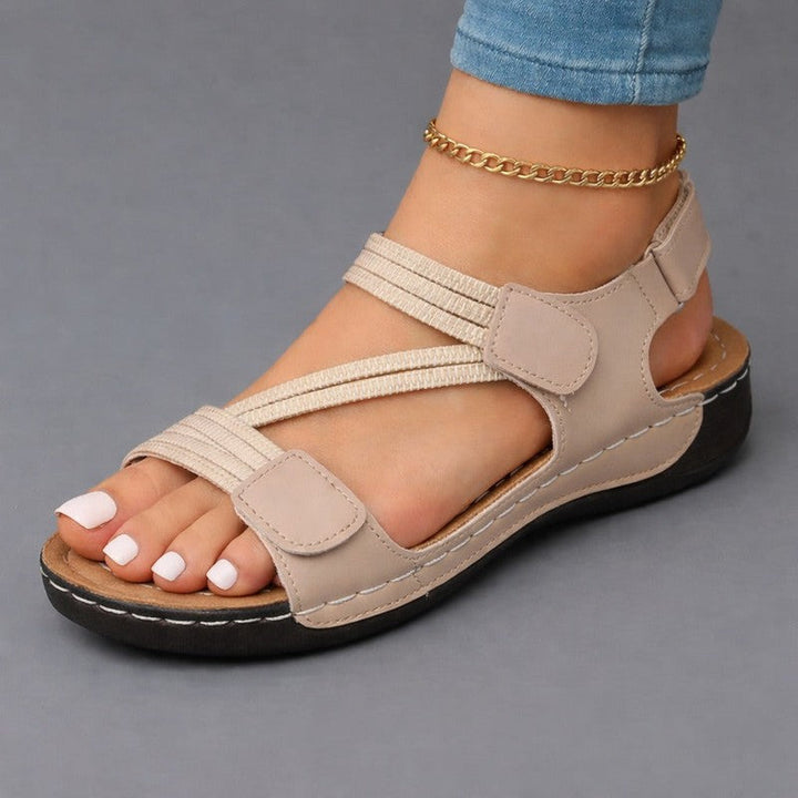 Agnes | Adjustable Strappy Flat Sandals