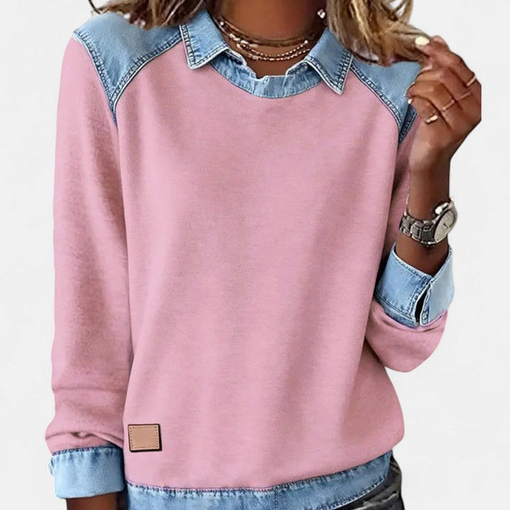 Zailah | Two-Tone Contrast Sweater