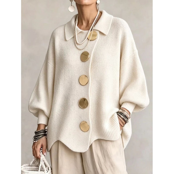 Victoire | Oversized Shirt-Collar Cardigan