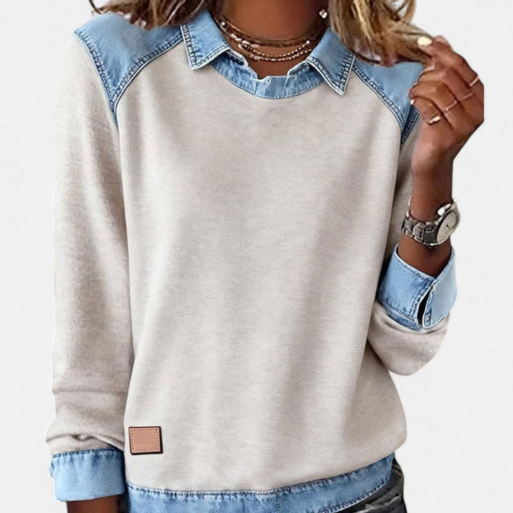 Zailah | Two-Tone Contrast Sweater