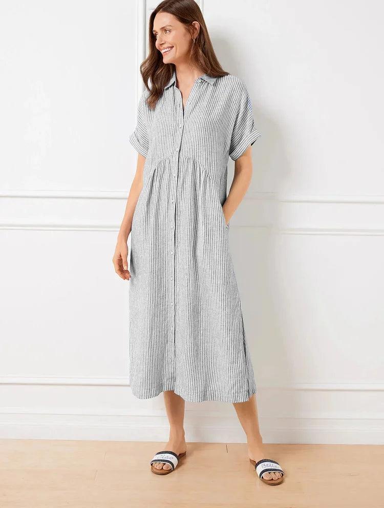 Brooklyn | Women’s Striped Shirt Dress