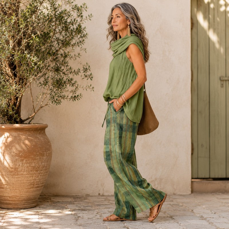 Marianne | Gathered-Neck Three-Piece Set