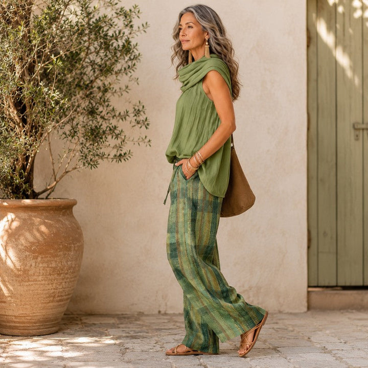 Marianne | Gathered-Neck Three-Piece Set