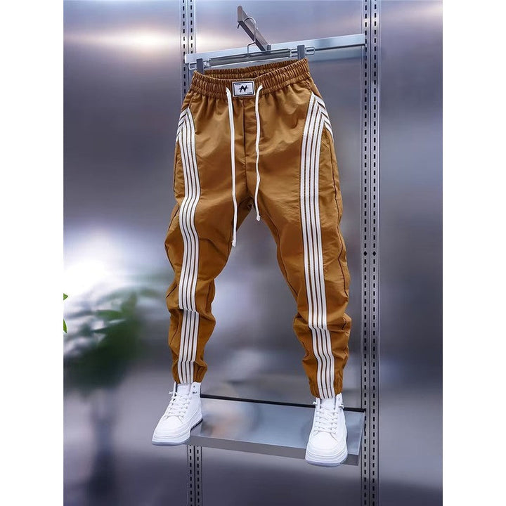 Matteo | Striped Panel Cargo Joggers