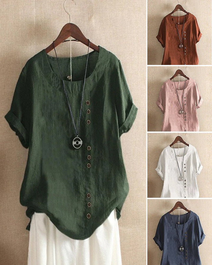 Birdie | Relaxed Button Detail Top