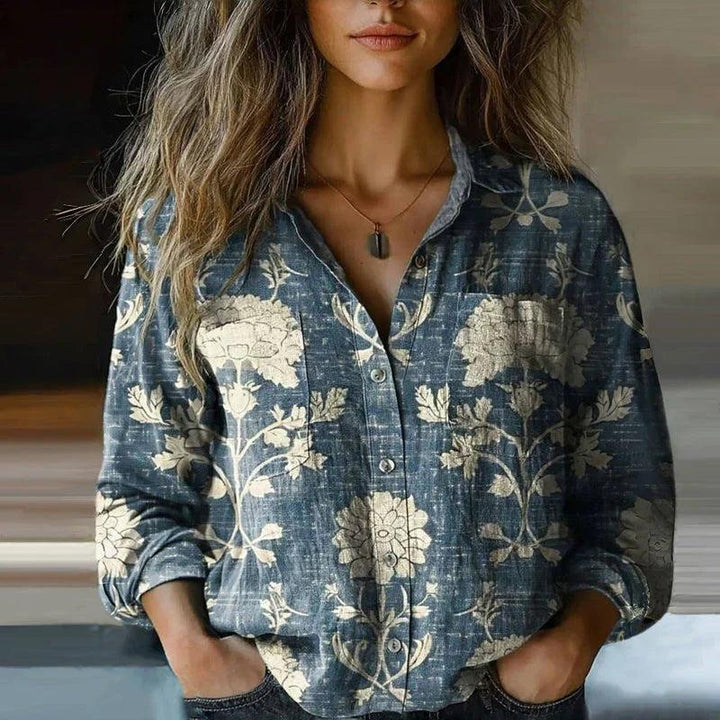 Rebecca | Bohemian Pattern Vintage Blouse