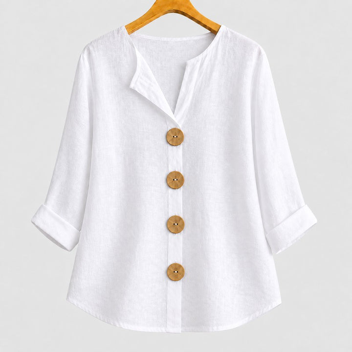 Amira | Button-Front Relaxed Blouse
