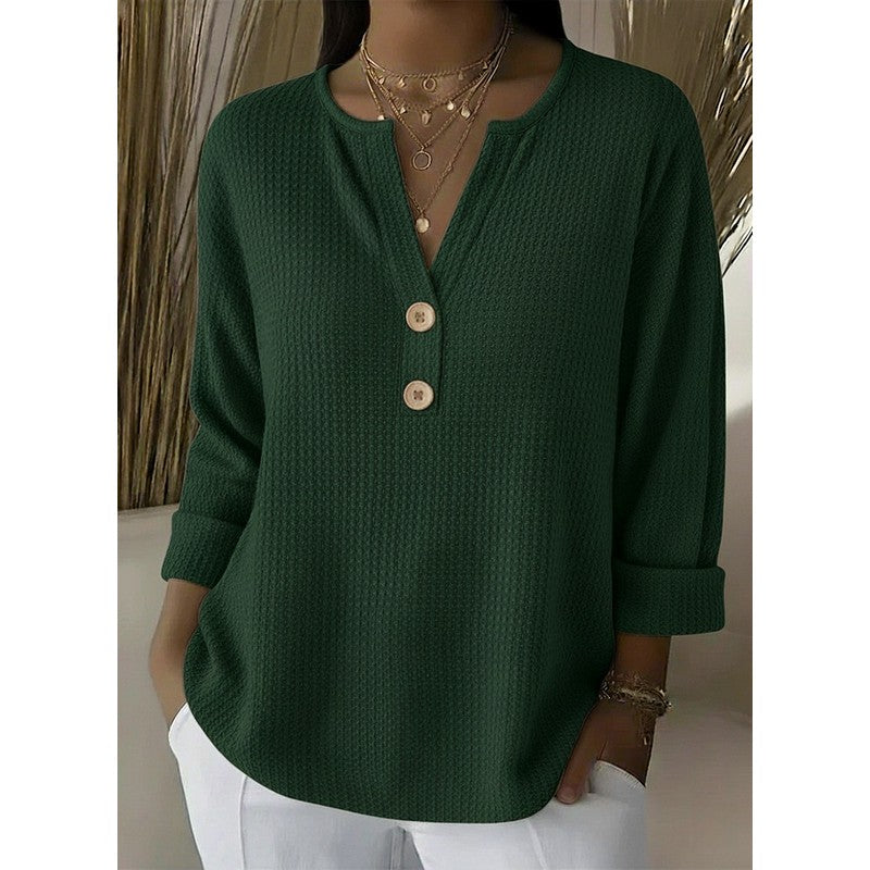 Carmen | Relaxed Henley T-Shirt