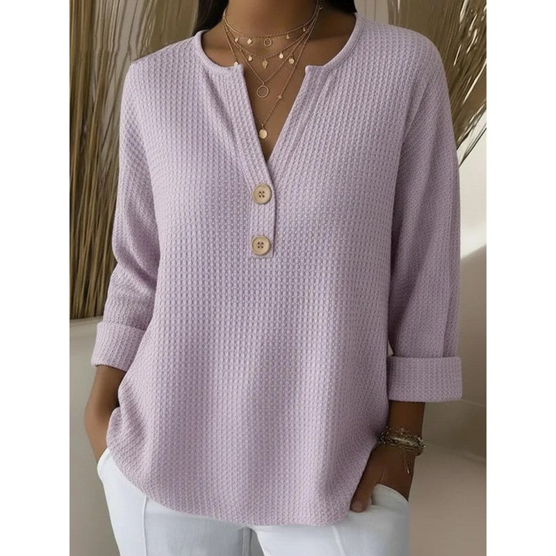 Carmen | Relaxed Henley T-Shirt