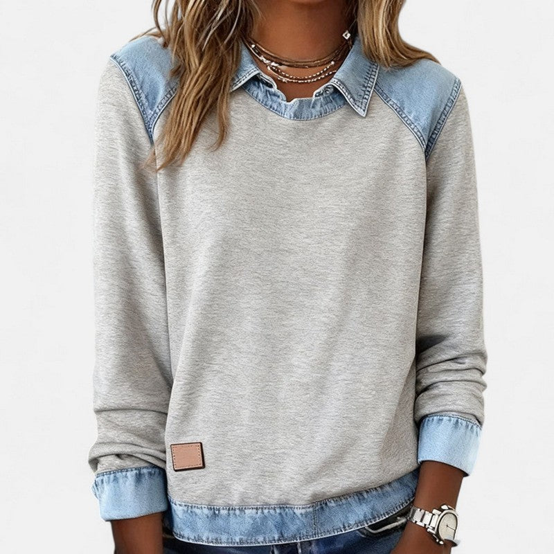 Zailah | Two-Tone Contrast Sweater