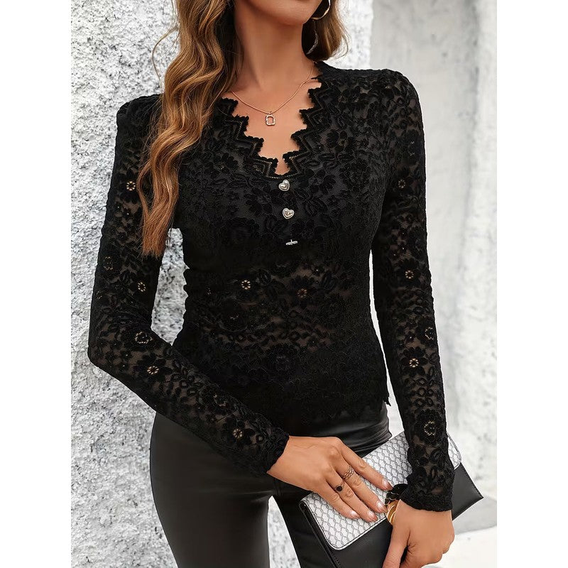 Juliet | Floral V-Neck Blouse