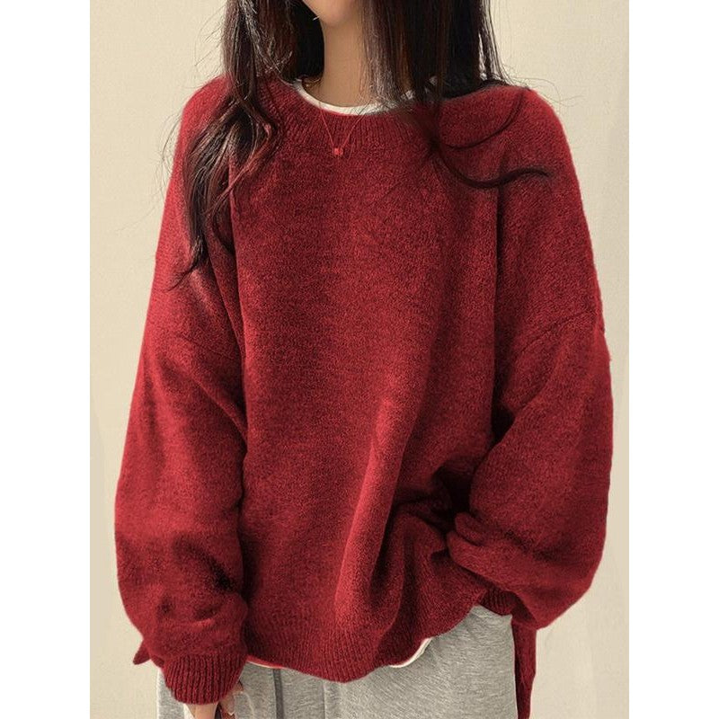 Vida | Oversized Crewneck Knit Sweater