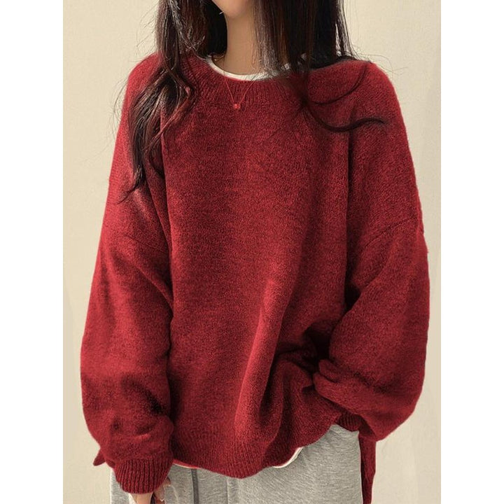 Vida | Oversized Crewneck Knit Sweater