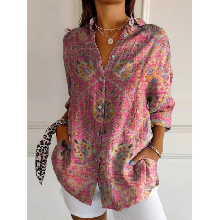 Isabeau | Relaxed Medallion Print Shirt