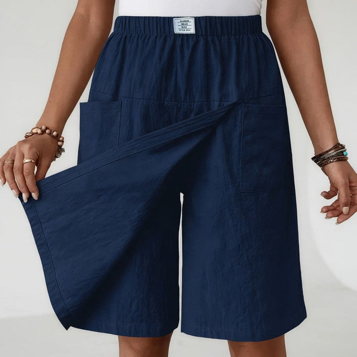 Nora | Wrap Skort with Patch Pockets