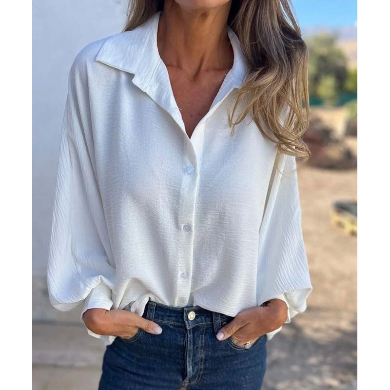 Hollynn | Relaxed Fit Lantern Sleeve Shirt