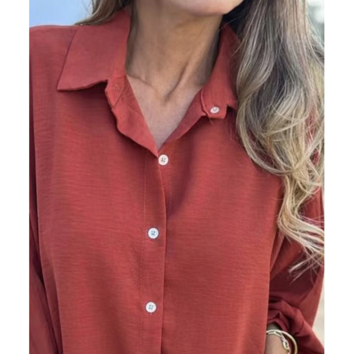 Hollynn | Relaxed Fit Lantern Sleeve Shirt