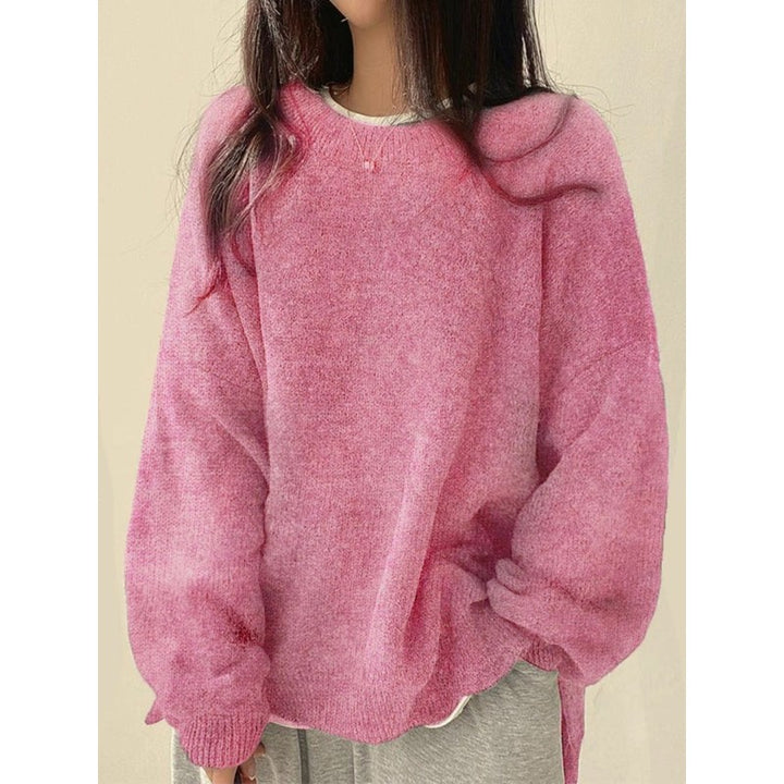 Vida | Oversized Crewneck Knit Sweater