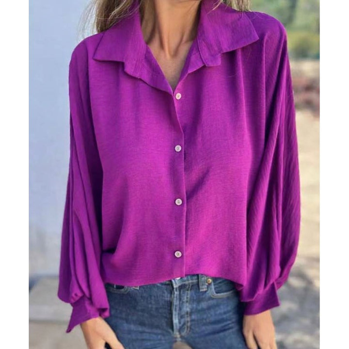 Hollynn | Relaxed Fit Lantern Sleeve Shirt