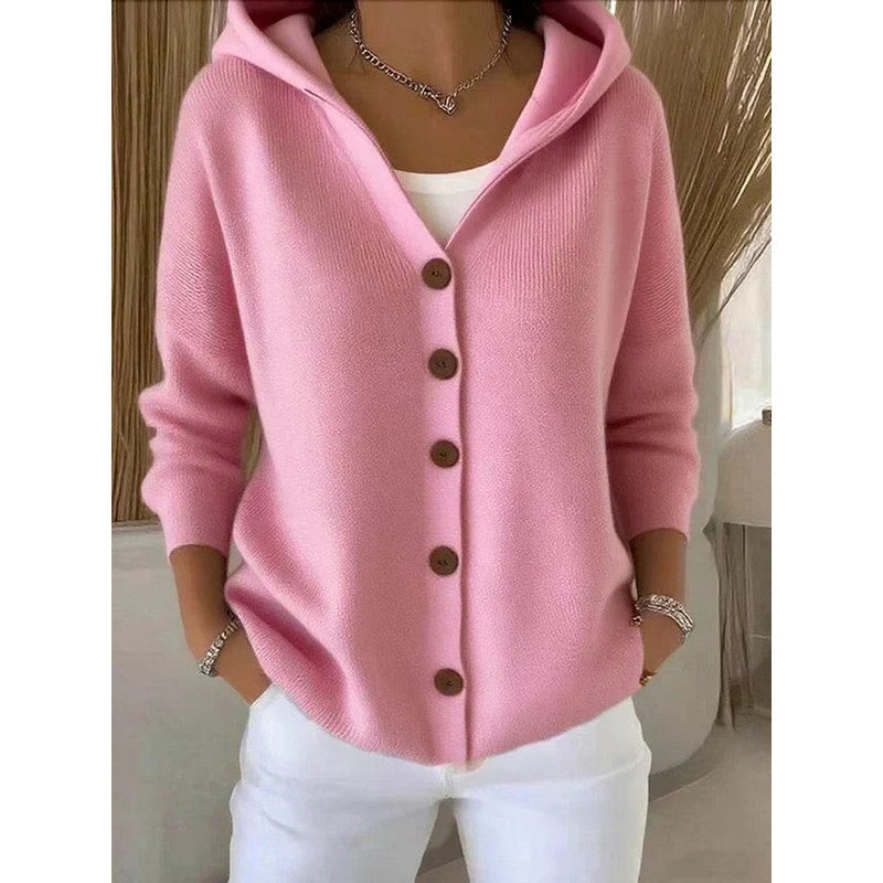 Rocío | Flared Hooded Cardigan Jacket