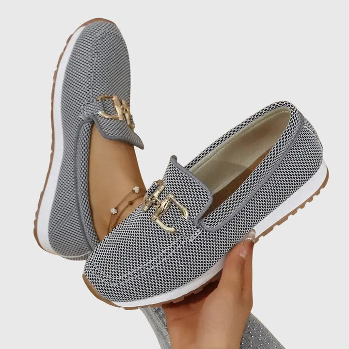 Ciara | Slip-On Loafers with Gold Horsebit Detail
