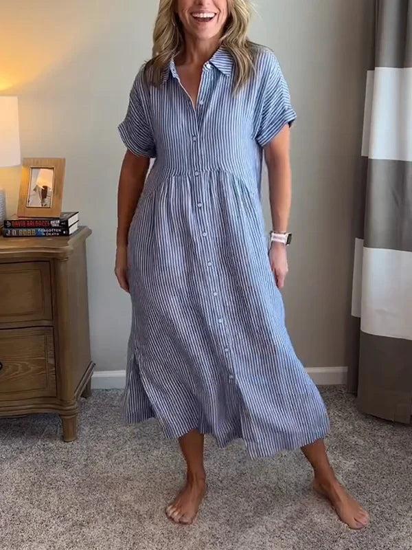 Brooklyn | Women’s Striped Shirt Dress