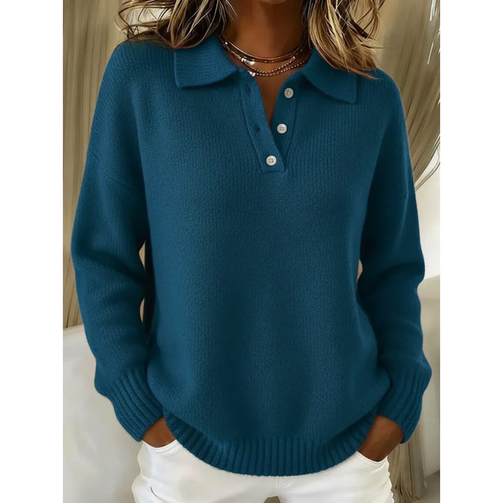 Leonie | Relaxed Polo Collar Sweater