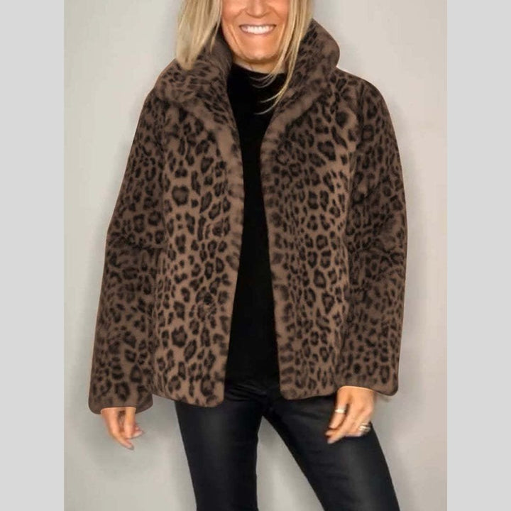 Dainna | Long Leopard Print Coat