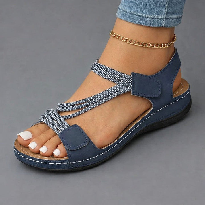 Agnes | Adjustable Strappy Flat Sandals