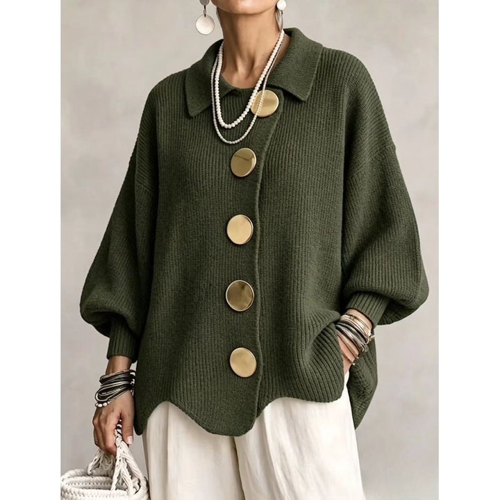 Victoire | Oversized Shirt-Collar Cardigan